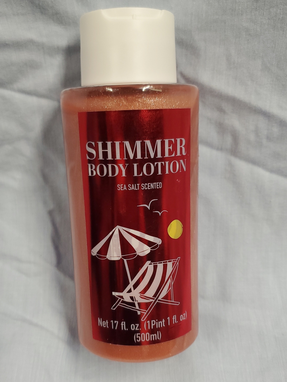 Shimmer Body Lotion - Sea Salt Scented (Peach/Gold Shimmer)